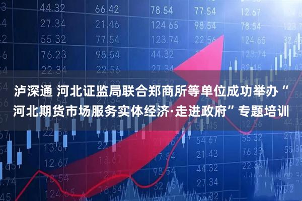 泸深通 河北证监局联合郑商所等单位成功举办“河北期货市场服务实体经济·走进政府”专题培训