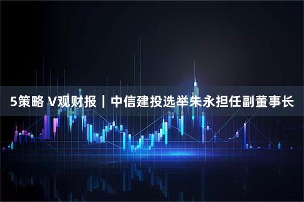 5策略 V观财报｜中信建投选举朱永担任副董事长