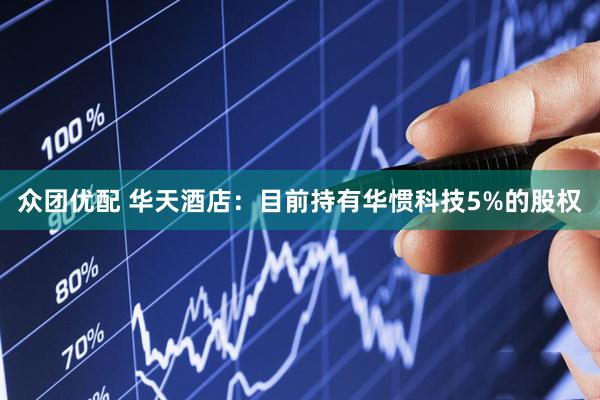 众团优配 华天酒店：目前持有华惯科技5%的股权