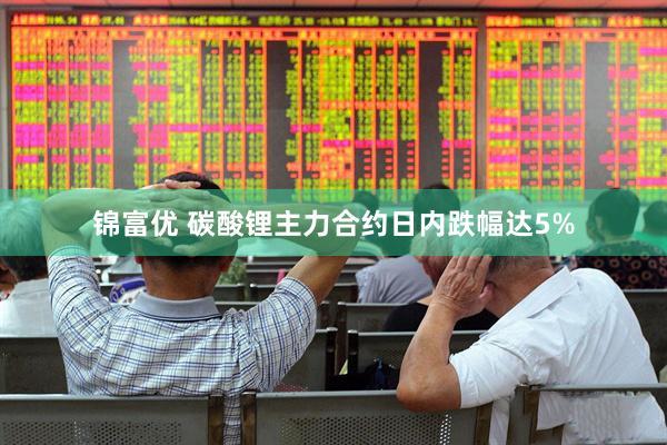 锦富优 碳酸锂主力合约日内跌幅达5%