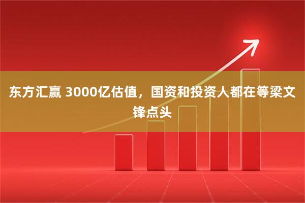 东方汇赢 3000亿估值，国资和投资人都在等梁文锋点头